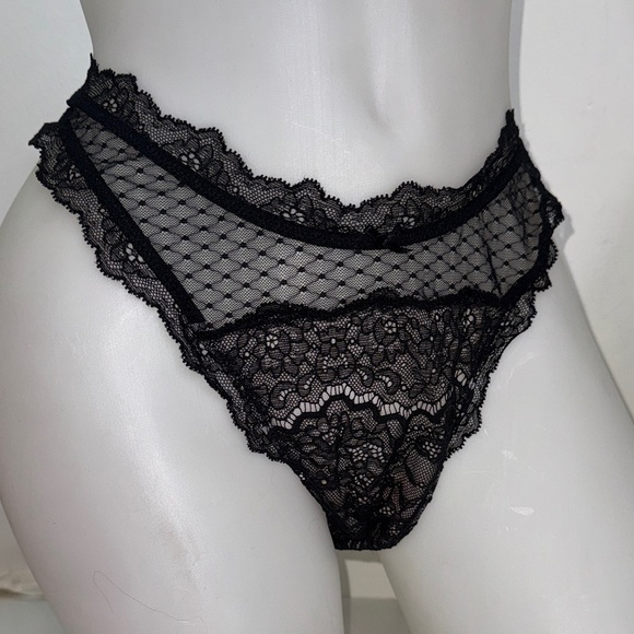 Victoria's Secret Black and Pink Lace Bra Set38G push up & L Brazilian NWT - Picture 11 of 13